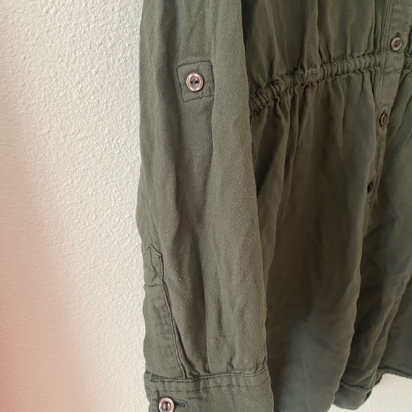 BDG Urban Outfitters Olive Green Button Down Dress - Picture 5 of 12
